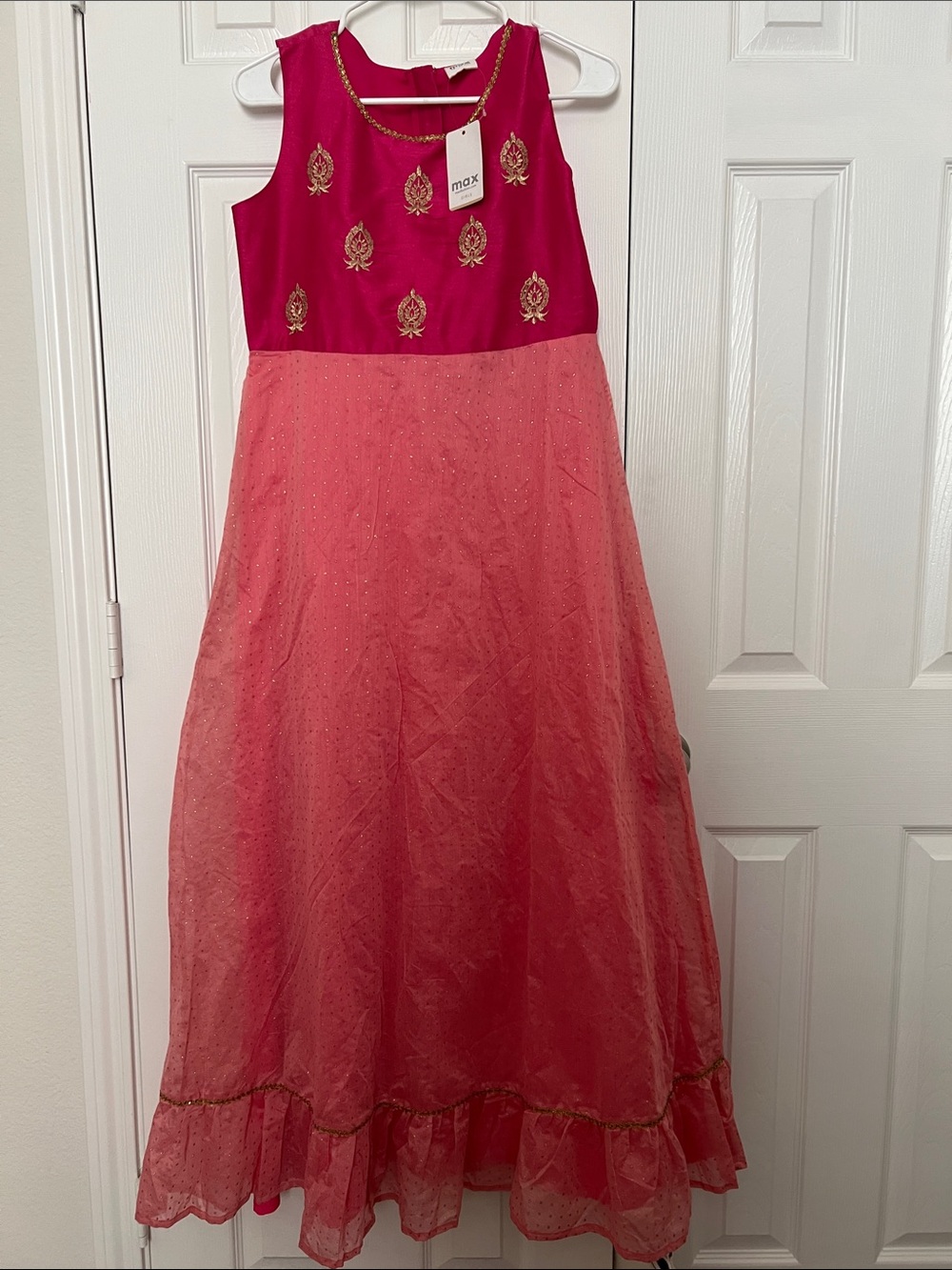 Max Pink and Coral Girls' Party Dress